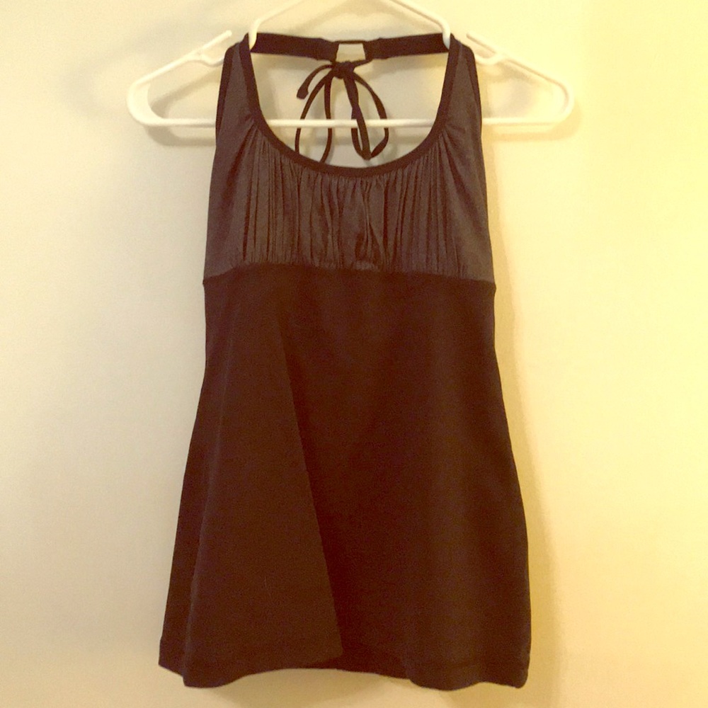 Lululemon black and grey halter tank top